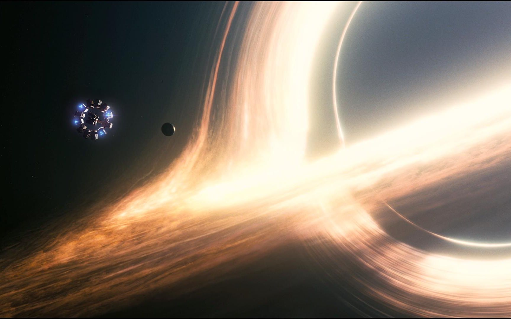 星际穿越 飞跃黑洞 黑洞吸积盘