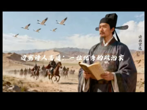 【文学家故事】边塞诗人高适：一位优秀的政治家