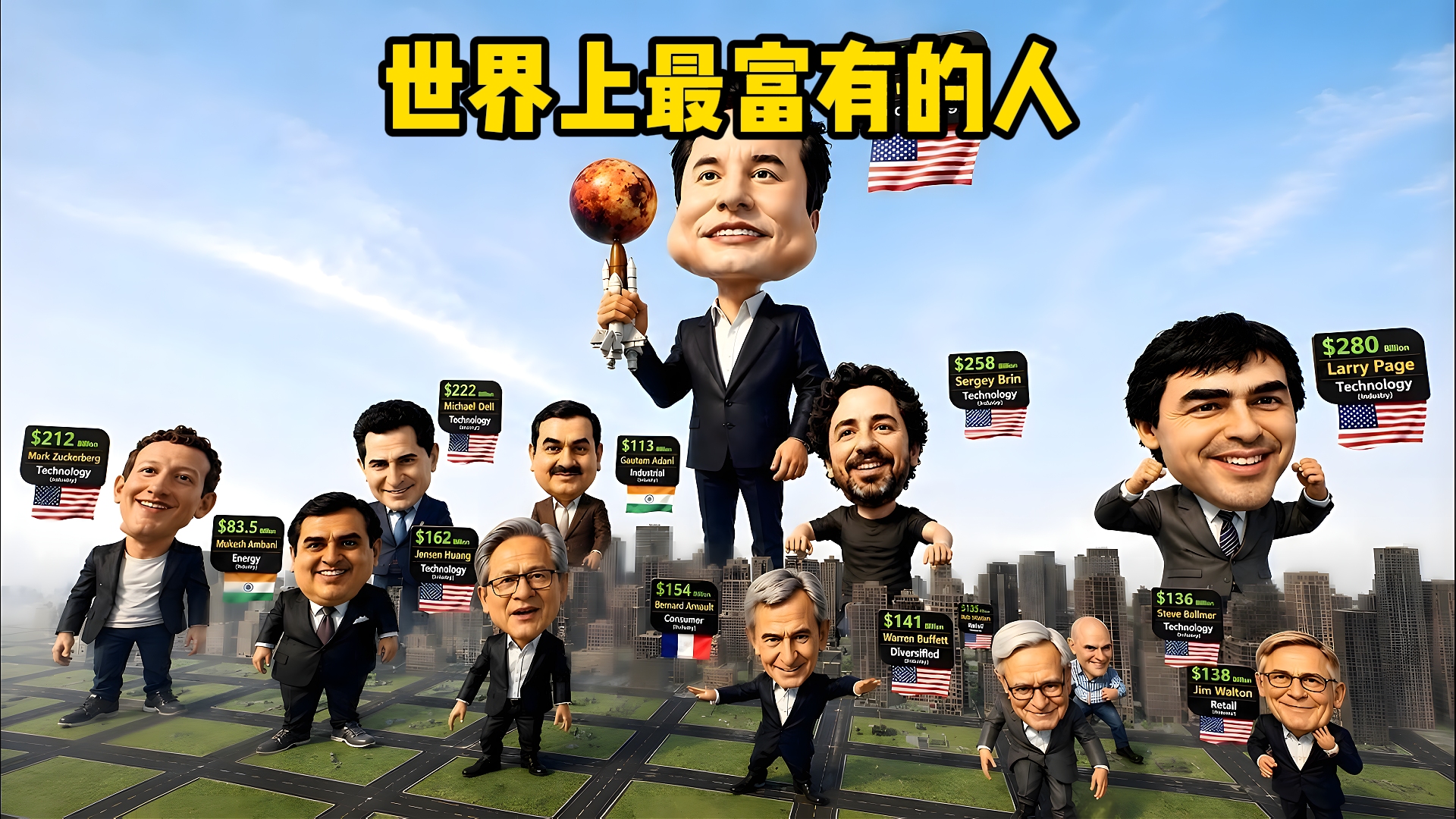世界上最富有的人到底是谁?我翻了下最新数据,结果有点意外