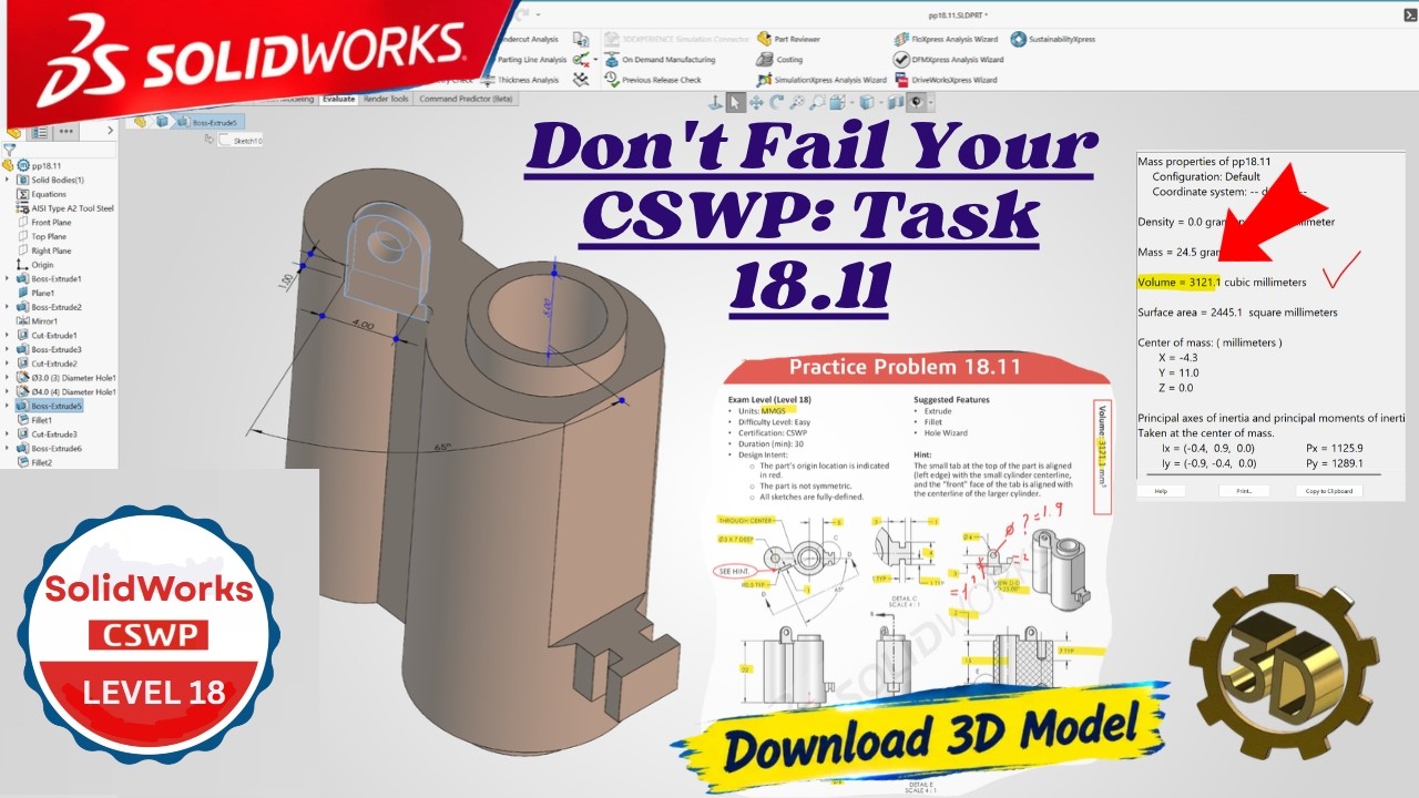 SolidWorks 18.11 中文教程，初学者怎么用软件建模？